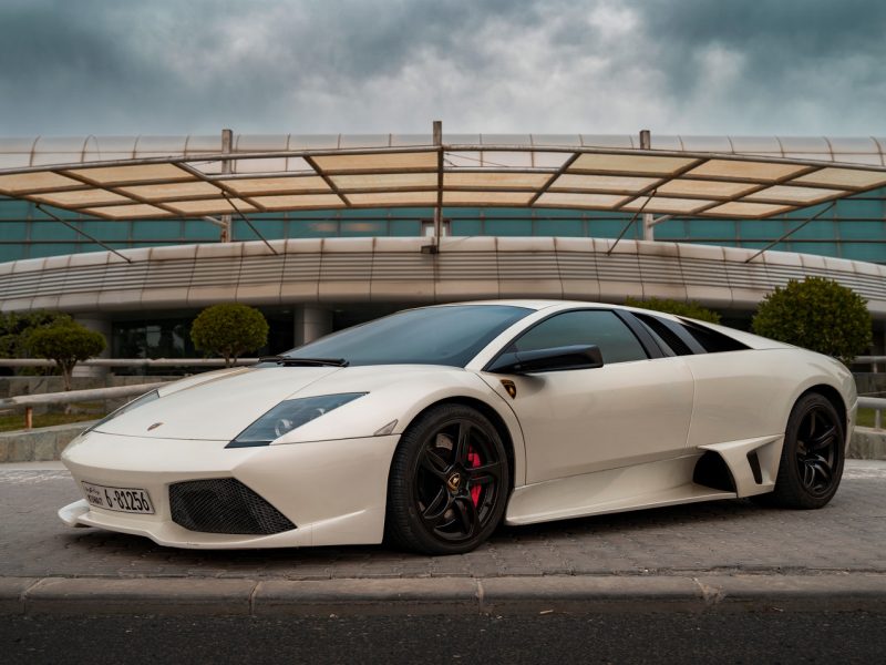 White Lamborghini